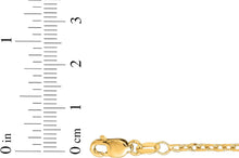Load image into Gallery viewer, 18k Yellow Gold Diamond Cut Cable Chain Necklace
