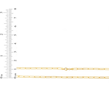 Load image into Gallery viewer, 14k Yellow Gold 3.5mm Solid Paperclip Link Chain Necklace