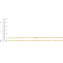 Load image into Gallery viewer, 14k Yellow Gold or White Gold 1.5mm Lite Round Box Chain Link Necklace