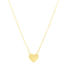 Load image into Gallery viewer, Floreo 14k Yellow Gold or White Gold or Rose Gold 8.4mm Mini Heart Pendant Necklace