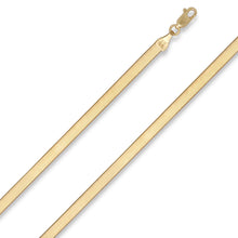 Load image into Gallery viewer, 14k Yellow Gold 4mm Solid Herringbone Chain Bracelet or Anklet