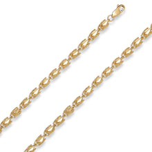 Load image into Gallery viewer, 10k Yellow Gold 4mm Solid Turkish Rope Chain Bracelet or Anklet