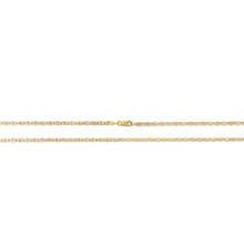 Load image into Gallery viewer, 10k Tri-Color Gold 2.5mm Valentino Link Chain Bracelet or Anklet
