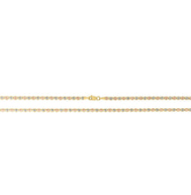 Load image into Gallery viewer, 10k Tri-Color Gold 2.5mm Valentino Heart Link Chain Necklace