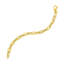 Load image into Gallery viewer, 14k Yellow Gold 7.3mm Lite Rolo Chain Bracelet
