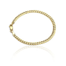 Load image into Gallery viewer, 10k Fine Gold Curb Cuban Chain Bracelet and Anklet, 0.16 Inch (4mm) (All Sizes)
