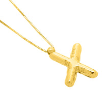 Load image into Gallery viewer, 14k Yellow Gold 15mm Helium Balloon Initial Letter A Pendant with 18" Inch Box Chain Necklace