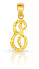 Load image into Gallery viewer, 10K Gold Charm Pendant Necklace Letter A-Z Personalized Alphabet Initial Name