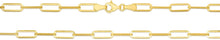 Load image into Gallery viewer, 10k Yellow Gold Paperclip Link Bracelet or Anklet
