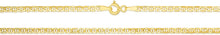 Load image into Gallery viewer, 10k Yellow Gold Floreo 10k Yellow Gold Hollow Anchor Mariner Link Chain Bracelet or Anklet