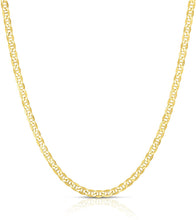 Load image into Gallery viewer, 10k Yellow Gold Floreo 10k Yellow Gold Hollow Anchor Mariner Link Chain Necklace