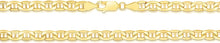 Load image into Gallery viewer, 10k Yellow Gold Floreo 10k Yellow Gold Hollow Anchor Mariner Link Chain Bracelet or Anklet