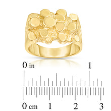 Load image into Gallery viewer, 10k Yellow Gold 13.5mm Uneven Dense Nugget Ring