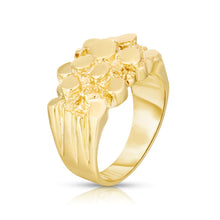 Load image into Gallery viewer, 10k Yellow Gold 13.5mm Uneven Dense Nugget Ring