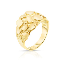 Load image into Gallery viewer, 10k Yellow Gold 13.5mm Round Dense Nugget Ring