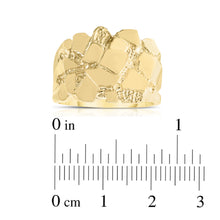 Load image into Gallery viewer, Floreo Men's 10k Yellow Gold 16mm Uneven Dense Nugget Ring