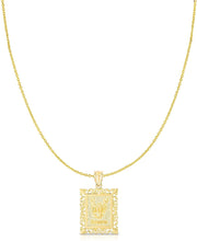 Load image into Gallery viewer, 10k Yellow Gold Horoscope Zodiac Sign Pendant with Optional Necklace, 0.73" x 0.62"