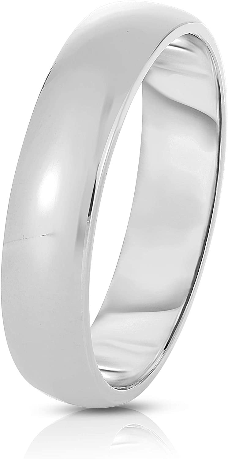 10k Fine Gold 5mm Solid Comfort Fit Wedding Band Ring