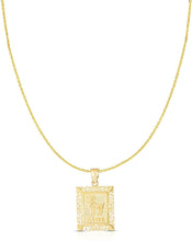 Load image into Gallery viewer, 10k Yellow Gold Horoscope Zodiac Sign Pendant with Optional Necklace, 0.73&quot; x 0.62&quot;
