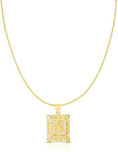 Load image into Gallery viewer, 10k Yellow Gold Horoscope Zodiac Sign Pendant with Optional Necklace, 0.73" x 0.62"