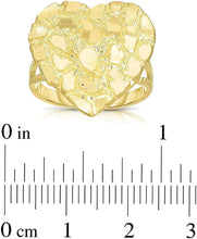 Load image into Gallery viewer, 10k Yellow Gold Small or Large Heart Nugget Ring