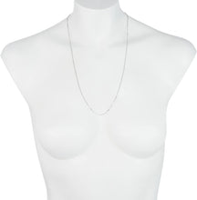 Load image into Gallery viewer, 10k Yellow or White Gold 0.7mm Adjustable Box Chain Necklace, 22"