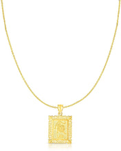 Load image into Gallery viewer, 10k Yellow Gold Horoscope Zodiac Sign Pendant with Optional Necklace, 0.73" x 0.62"