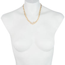 Load image into Gallery viewer, Silver Stampato Xoxo Hugs & Kisses w/ Heart and Love Bracelet & Necklace Set