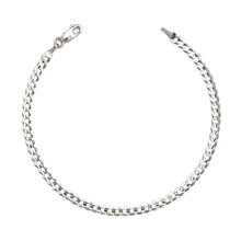 Load image into Gallery viewer, 10k Fine Gold Curb Cuban Chain Bracelet and Anklet, 0.16 Inch (4mm) (All Sizes)