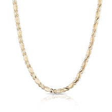 Load image into Gallery viewer, 10k Fine Gold Stampato Xoxo Friendship Hugs and Kisses Chain Necklace