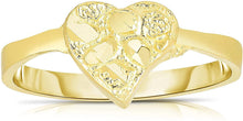 Load image into Gallery viewer, 10k Yellow Gold Extra Small Heart Nugget Ring