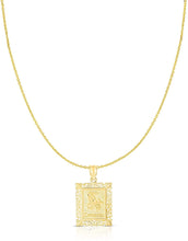Load image into Gallery viewer, 10k Yellow Gold Horoscope Zodiac Sign Pendant with Optional Necklace, 0.73" x 0.62"