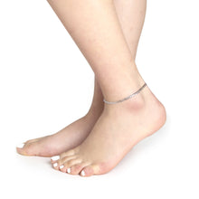 Load image into Gallery viewer, 10k Fine Gold Curb Cuban Chain Bracelet and Anklet, 0.16 Inch (4mm) (All Sizes)