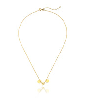 Load image into Gallery viewer, 14k Yellow Gold 16  - 18 inch Extendable Star and Disk Charms Pendant Necklace
