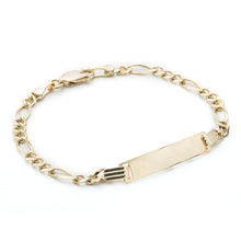Load image into Gallery viewer, 10k Gold Figaro ID Bracelet for Children, 3.5mm
