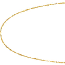 Load image into Gallery viewer, 14k Fine 1.5mm Gold Sparkle Crisscross Anklet 10 Inch
