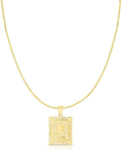 Load image into Gallery viewer, 10k Yellow Gold Horoscope Zodiac Sign Pendant with Optional Necklace, 0.73" x 0.62"