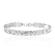 Load image into Gallery viewer, 10k Fine Gold Stampato Xoxo Friendship Hugs and Kisses Chain Bracelet
