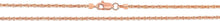 Load image into Gallery viewer, 14k Fine Gold 1.5mm Sparkle Criss Cross Chain Necklace