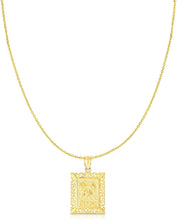 Load image into Gallery viewer, 10k Yellow Gold Horoscope Zodiac Sign Pendant with Optional Necklace, 0.73" x 0.62"