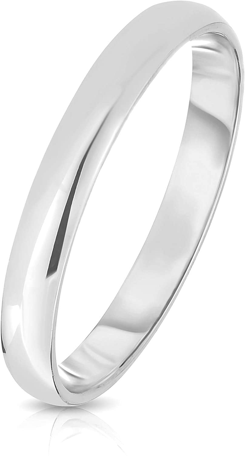 10k Fine Gold 3mm Solid Comfort Fit Wedding Band Ring with Optional Free Engraving