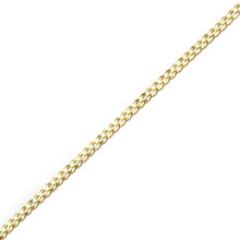 Load image into Gallery viewer, 10k Fine Gold Curb Cuban Chain Bracelet and Anklet, 0.16 Inch (4mm) (All Sizes)