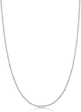 Load image into Gallery viewer, 14k Fine Gold 1.5mm Sparkle Criss Cross Chain Necklace