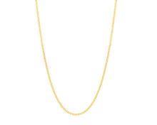 Load image into Gallery viewer, 10k Yellow Gold 1mm Solid Miami Cuban Gourmette Chain Necklace
