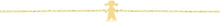 Load image into Gallery viewer, 14k Yellow Gold Polished Girl Charm Bracelet, 6.5" - 7.5 Inch
