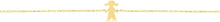 Load image into Gallery viewer, 14k Yellow Gold Polished Girl Charm Bracelet, 6.5" - 7.5 Inch
