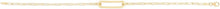 Load image into Gallery viewer, 14k Yellow Gold 2mm Paperclip Straight Bar Link Bracelet, 7 Inch
