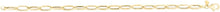 Load image into Gallery viewer, 14k Yellow Gold 5mm Hexagon Paperclip Link Bracelet, 7.25 Inch
