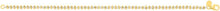 Load image into Gallery viewer, 14k Two-Tone Gold 2.4mm Alternating Faceted Bead Link Bracelet, 7 Inch
