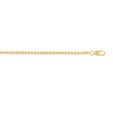 Load image into Gallery viewer, 14k Yellow Gold 1.9mm Solid French Cable Chain Necklace
